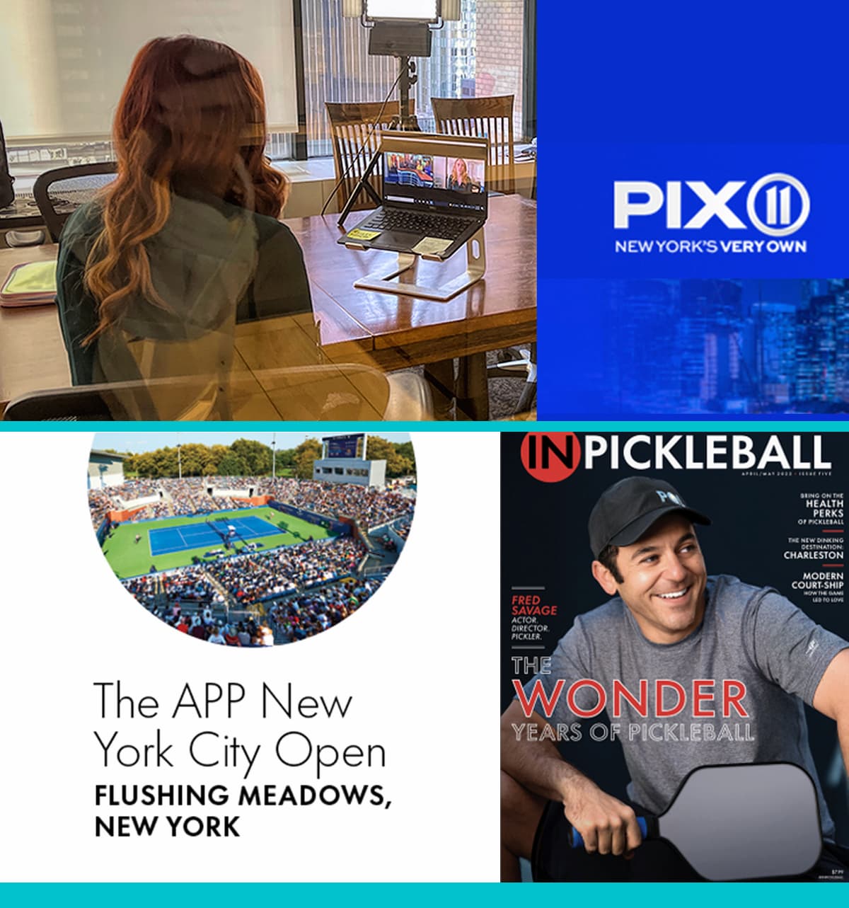 meghan on pix11 news and pickleball images