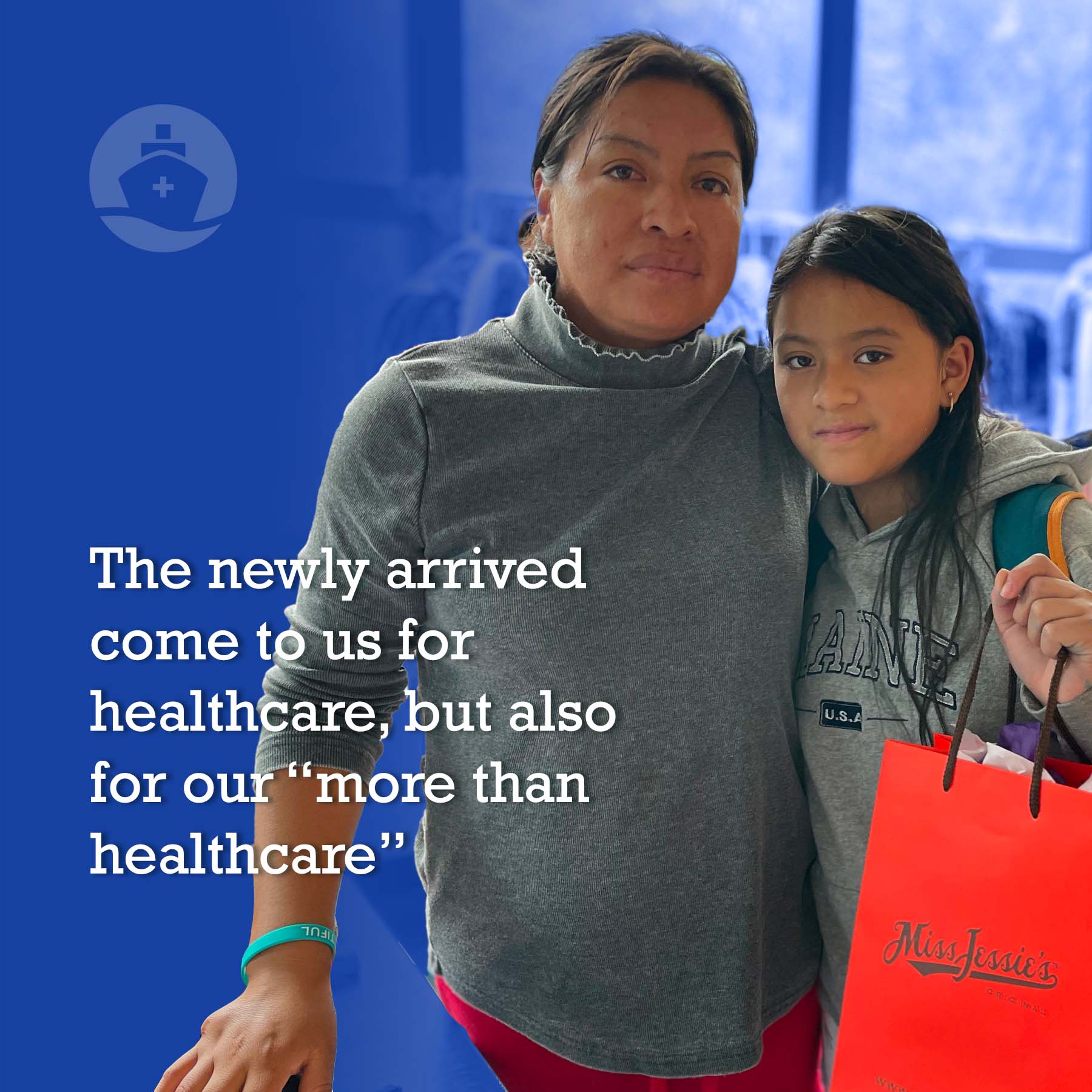 The newly arrived come to us for healthcare, but also for our “more than healthcare”